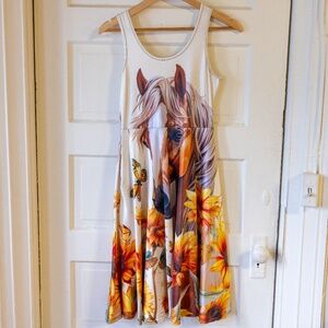 A line tank dress to around the knee